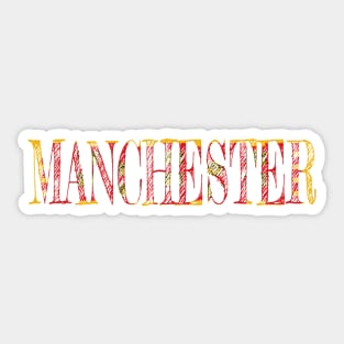 GREATER MANCHESTER FLAG CITY NAME Sticker